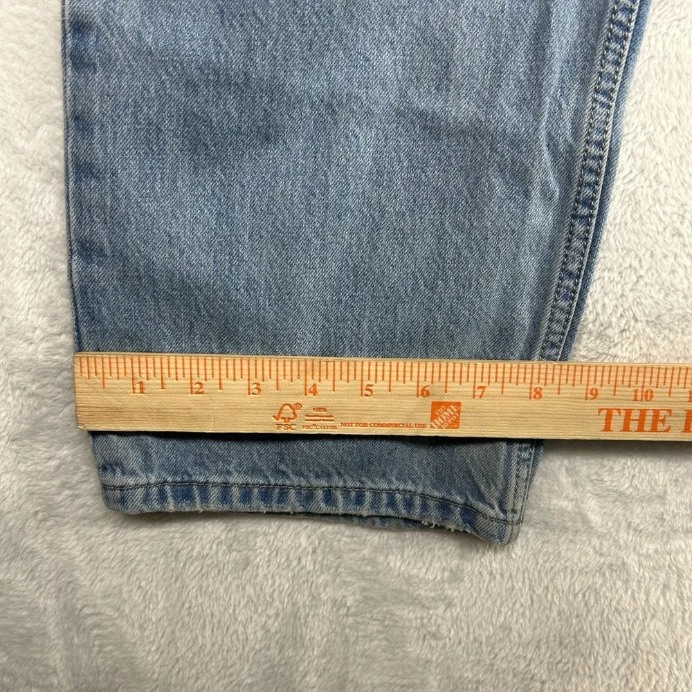 Levi's Low Pro Straight Jeans Women 30 Blue Denim Cotton Pockets Zip Fly - 33X29